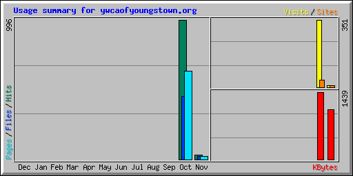 Usage summary for ywcaofyoungstown.org